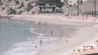 USA 1960s: The Beach archive footage