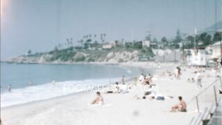 USA 1960s: The Beach archive footage