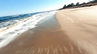 One-Shot Cinematic Beach FPV (4K)