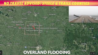 No Travel Advised In Traill & Steele Counties