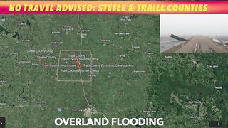 No Travel Advised In Traill & Steele Counties