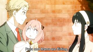 Papa and mama flirting infront of Anya| Spy x family episode 3