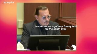 Johnny Depp being funny at court