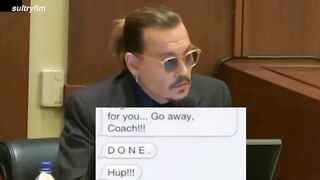 Johnny Depp being funny at court