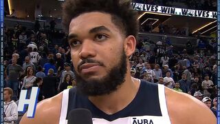 Karl-Anthony Towns Awkward Post Game Interview ????