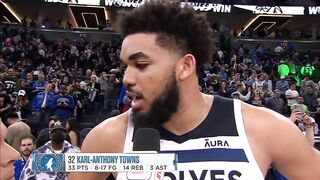 Karl-Anthony Towns Awkward Post Game Interview ????