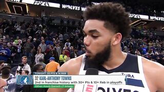 Karl-Anthony Towns Awkward Post Game Interview ????