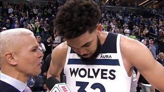 Karl-Anthony Towns Awkward Post Game Interview ????