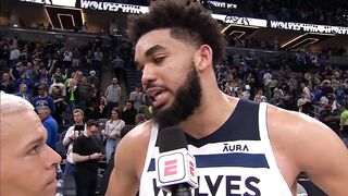 Karl-Anthony Towns Awkward Post Game Interview ????