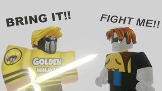 Golden Ninja 50 vs Tubers 93 in Roblox