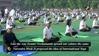 Union Railways Minister Vaishnaw takes part in Yoga session in Delhi ahead of International Yoga Day