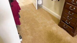 Incredible Results Stretching Carpet For Repeat Client.