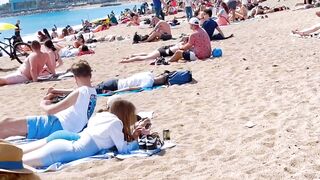 Spain best beaches ????????????️Barcelona beach walk/2022