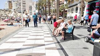 BENIDORM ???????? LEVANTE BEACH APRIL 2022 Costa Blanca SPAIN Walking Tour 4K