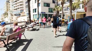 BENIDORM ???????? LEVANTE BEACH APRIL 2022 Costa Blanca SPAIN Walking Tour 4K