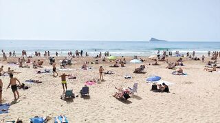 BENIDORM ???????? LEVANTE BEACH APRIL 2022 Costa Blanca SPAIN Walking Tour 4K