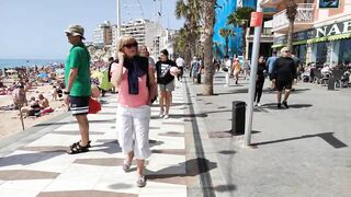 BENIDORM ???????? LEVANTE BEACH APRIL 2022 Costa Blanca SPAIN Walking Tour 4K