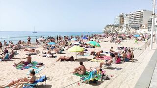 BENIDORM ???????? LEVANTE BEACH APRIL 2022 Costa Blanca SPAIN Walking Tour 4K