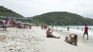 [4K] WALK ARRAIAL DO CABO RIO DE JANEIRO PRAINHA BEACH BRAZIL BEST BEACHES WALKING TOUR TRAVEL VIDEO