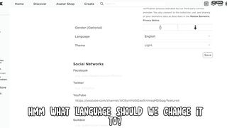 DON’T Change Your Language On Roblox????