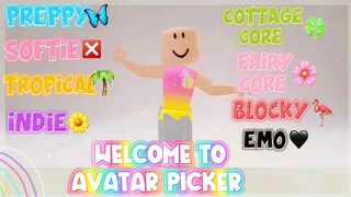 Welcome To Avatar Picker [Part 2] ~Roblox Trend 2022 ⭐????????✌???????????????????? ¦ Aati Plays ☆