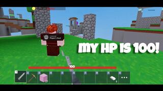 In this clip, my HP stay 100 in roblox bedwars (part 2)