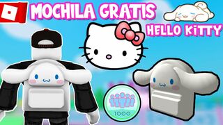 CONSIGUE MOCHILA CINNAMOROLL GRATIS en ROBLOX | EVENTO ROBLOX HELLO KITTY