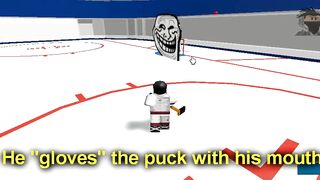 You CAN'T Score Against TROLL FACE In Roblox HHCL... (PGING)