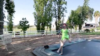 Gymnastics Girl Tumbling Stretching Acro Trampoline Fun and More