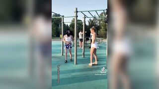 GUY IS SHOCKED BY MY SIZE IN THE POOL???? shock videos @Fitness samka FITNESSTONYA/ tiktok pranks