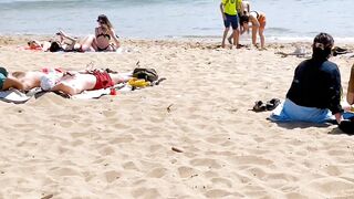 Spain best beaches ????????????️Barcelona beach walk 2022/ beach Somorrostro -4K