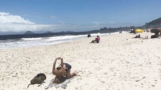 ????????Rio de Janeiro Copacabana Beach Walk Tour BRAZİL