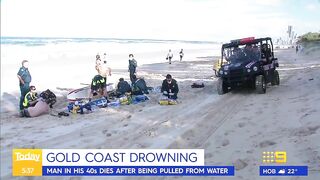 Man dies on Gold Coast beach after ignoring lifeguard warning | 9 News Australia