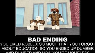 Started playing Roblox (All endings)