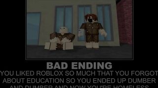 Started playing Roblox (All endings)