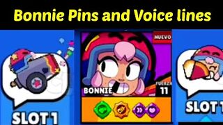 Bonnie Pins and Voice lines LEAKED!!!? Brawl Stars