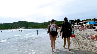 Ibiza Spain Platja de Ses Salines / Travel Guide IBIZA / Beach Walks 4K