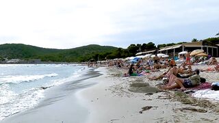 Ibiza Spain Platja de Ses Salines / Travel Guide IBIZA / Beach Walks 4K