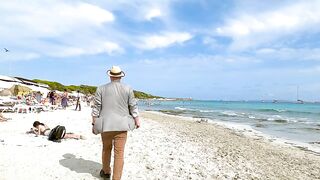 Ibiza Spain Platja de Ses Salines / Travel Guide IBIZA / Beach Walks 4K