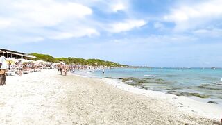 Ibiza Spain Platja de Ses Salines / Travel Guide IBIZA / Beach Walks 4K