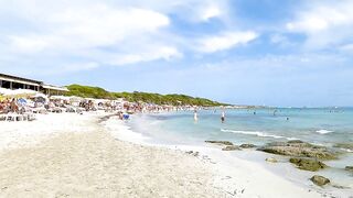 Ibiza Spain Platja de Ses Salines / Travel Guide IBIZA / Beach Walks 4K