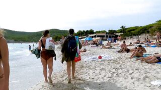 Ibiza Spain Platja de Ses Salines / Travel Guide IBIZA / Beach Walks 4K