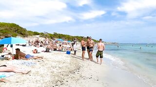 Ibiza Spain Platja de Ses Salines / Travel Guide IBIZA / Beach Walks 4K