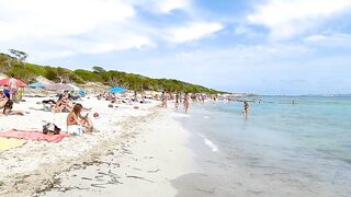 Ibiza Spain Platja de Ses Salines / Travel Guide IBIZA / Beach Walks 4K