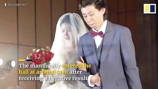 Chinese groom watches his own wedding on live stream