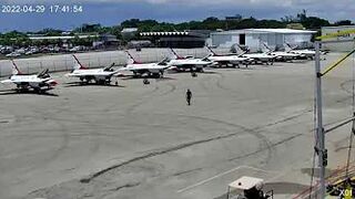 AirDotShow Live Stream Test - Thunderbird Row Flight Line Cam