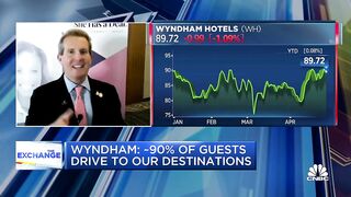 Wyndham CEO says leisure travel is 'off the charts' despite higher gas prices