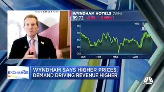 Wyndham CEO says leisure travel is 'off the charts' despite higher gas prices