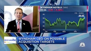 Wyndham CEO says leisure travel is 'off the charts' despite higher gas prices