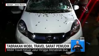 Tabrakan Mobil Travel Sarat Pemudik